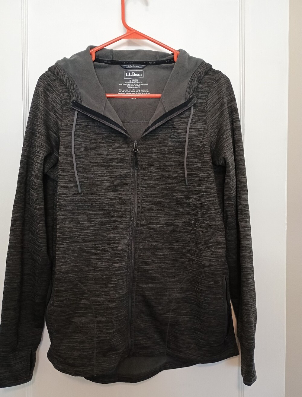 L.L.Bean Gray Lightweight Zip-Up Hoodie Jacket Women’s Small Athletic